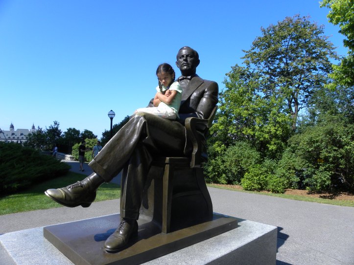 Ottawa girl on statue